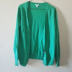 Green cardigan